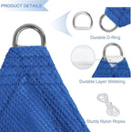 E&K Sunrise 9' x 9' x 9' Sun Shade Sail Triangle Canopy Shade Cover UV Block - Image 4