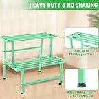 Metal Plant Stand Outdoor Plant Shelf Indoor, 2 Tier Heavy Duty Ladder Plant - Image 3