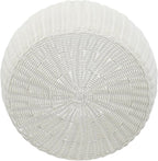 Resin Wicker Storage Stool or Side Table - Image 4