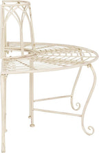 SAFAVIEH Outdoor Furniture Collection – Abia Antique White Distressed Wrought - Image 6