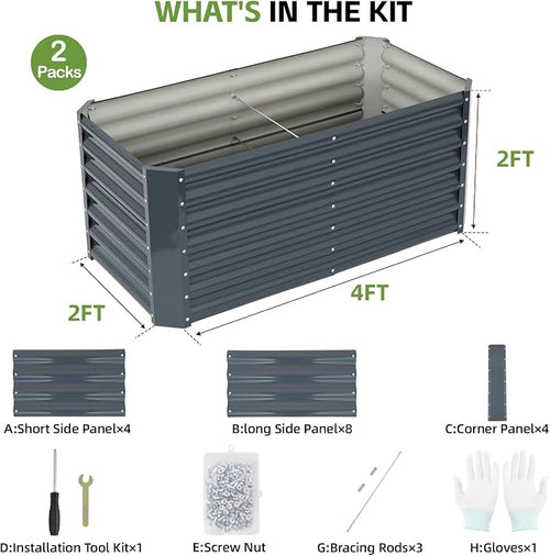 4x2x2ft Raised Garden Bed - Image 2