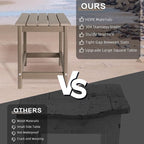Outdoor Side Tables Adirondack, HDPE Small Table - Image 5