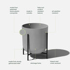 Veradek Mason Series Raised Lima Planter - Image 2