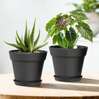 6 Inch Thick Plastic Plant Pots - Image 6