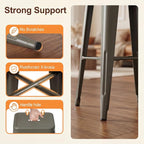 Shahoo 24 Inches Metal Bar Stools Counter Height Stackable Backless Stools - Image 4