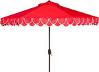 SAFAVIEH 9ft Outdoor Patio Umbrella, Auto Crank Tilt, UV Resistant by SAFAVIEH