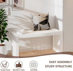 Bamboo Dining Bench, 35 inch Farmhouse Decor Indoor Kitchen Table Bench - Image 2
