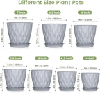7/6.5/6/5.5/5/4.5/4 inch Plant Pots - Image 2