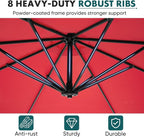 OLIXIS 9.7FT Offset Patio Umbrella - Image 4