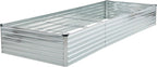 12x4x1.5ft Galvanized Raised Garden Bed, Outdoor Planter Box Metal Patio Kit by Foxlang