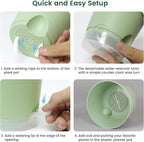 6 inch Self Watering Pots for Indoor Outdoor Plants, 3 Pack Flower Plant Pots - Image 3