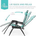 Best Choice Products Set of 2 Adjustable Steel Mesh Zero Gravity Lounge Chair - Image 4