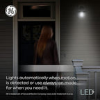 GE LED+ Motion Sensor LED Light Bulbs, PAR38 Outdoor Security Floodlight - Image 5