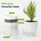 5 Pack Self Watering Plant Pots 6.7 Inches Self Watering Planters - Image 9