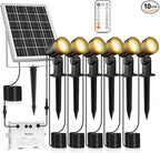 MEIHUA 6 in 1 Solar Spot Lights Outdoor, Solar Landscape Spotlights by MEIHUA