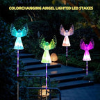 Angel Solar Lights for Cemetery, 2 Pack Solar Lights Outdoor Garden, Color - Image 6