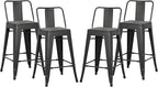 AC Pacific 24” Metal Barstool Set of 2 – Country Rustic Style by ACPacific