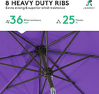 JEAREY 9FT Outdoor Patio Umbrella Outdoor Table Umbrella - Image 5