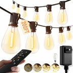 luckystyle 200FT LED Outdoor String Lights by luckystyle
