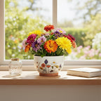 YBX 8 Inch & 6 Inch Terracotta Plant Pots, Flower Pots - Image 4
