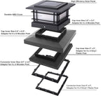 Dynaming 6 Pack Solar Post Cap Lights Outdoor - Image 7