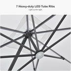PURPLE LEAF 10 Feet Patio Umbrella - Image 4
