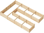 AMERLIFE U-Shaped Raised Garden Bed, 7.5Wx12Dx1.6H Outdoor Wooden Raised Garden - Image 8