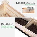 VIVOSUN Wooden Raised Garden Bed, Outdoor Wood Planter Box - Image 6