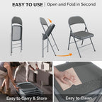VINGLI 10 Pack Folding Chairs - Image 8