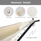 SUNCREAT 2-in-1 Convertible Portable Double Hammock - Image 4