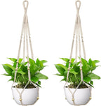 USLAI Macrame Plant Hanger Indoor Outdoor, Fits 4 to 15 Inch Pots, Strong by USLAI