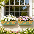 2 Pack 24 Inch Window Boxes Planter Railing Planters Box - Image 7