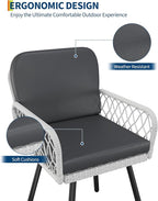 GarveeLife 7 Piece Patio Dining Set, Outdoor All-Weather Wicker Furniture - Image 7