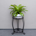 FaithLand 2 Pack Plant Stands, Heavy Duty Metal Planter Holder Indoor Outdoor - Image 2