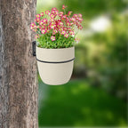 6 Pack 4 Inch Wall Flower Pot Holder Ring Plant Hanger, Metal Planter Hooks - Image 6