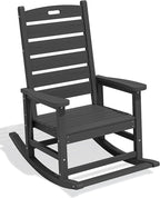 SERWALL Outdoor Rocking Chair, Oversized Rocking Chair by SERWALL
