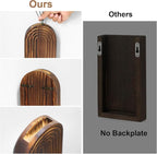 Wooden Wall Planter Vase Set of 2, Boho Hanging Planter - Image 5
