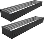12×2×1FT Galvanized Raised Garden Bed Kit, Metal Planter Boxes, Large Outdoor - Image 7