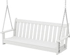 POLYWOOD GNS60WH Vineyard 60" Swing by POLYWOOD