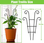 Coomin Small Plant Trellis for Climbing Plants Indoor, 14.5in Metal House Plant - Image 2