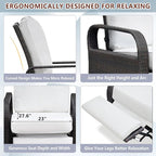 ART TO REAL Outdoor Recliner, Automatic Adjustable Wicker Lounge Recliner Chair - Image 5