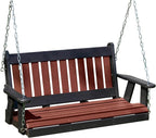 Poly Lumber Wood 4FT Mission Porch Swing Amish Craftsmandship Made in USA HDPE by Unknown