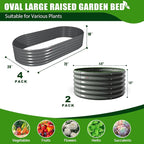 A ANLEOLIFE 6-Pack 4X4X1.5ft & 6X2X1.5ft Deep Root Galvanized Raised Garden - Image 2