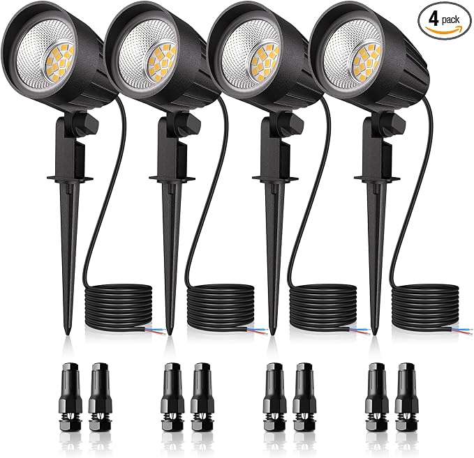 MEIKEE 7W Low Voltage LED Landscape Lights 800LM 12V Outdoor Landscape Lighting by MEIKEE