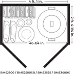Suncast 34 Cu Ft Horizontal Resin Plastic Storage Shed - Image 11