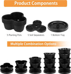VECELO 5 Tier Vertical Garden Planter, Self Watering Stackable Planters - Image 7