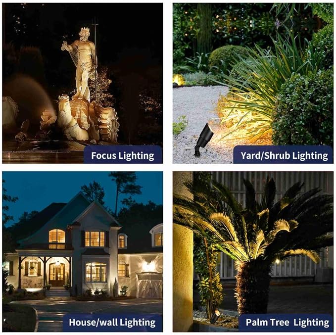 Gardenreet Black Solid Brass 12V LED Landscape Lighting Kit - Image 5
