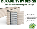9-in-1 Galvanized Steel Raised Garden Bed // 8×2×1.5 ft Modular Planter - Image 5