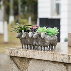 Newman House Studio Resin Sheep Planter Succulent Pot - Image 7