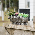 Newman House Studio Resin Sheep Planter Succulent Pot - Image 11